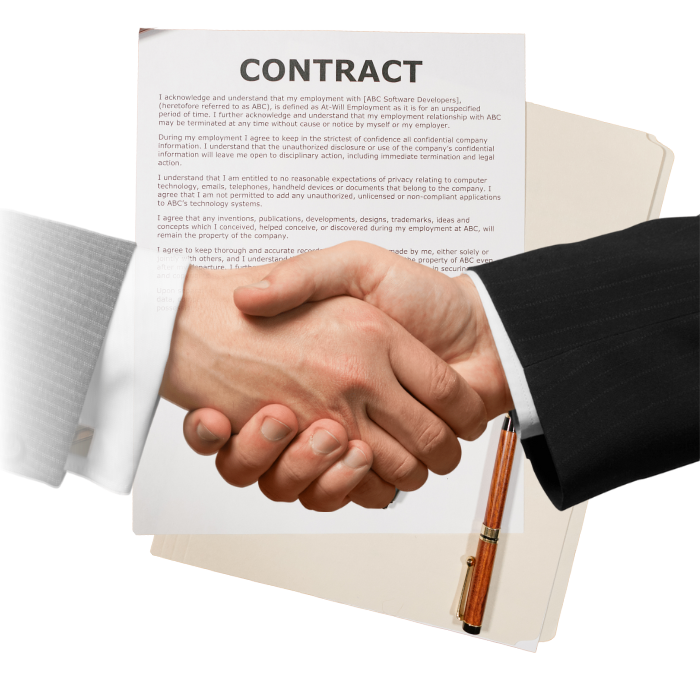 Ilustración de contratos